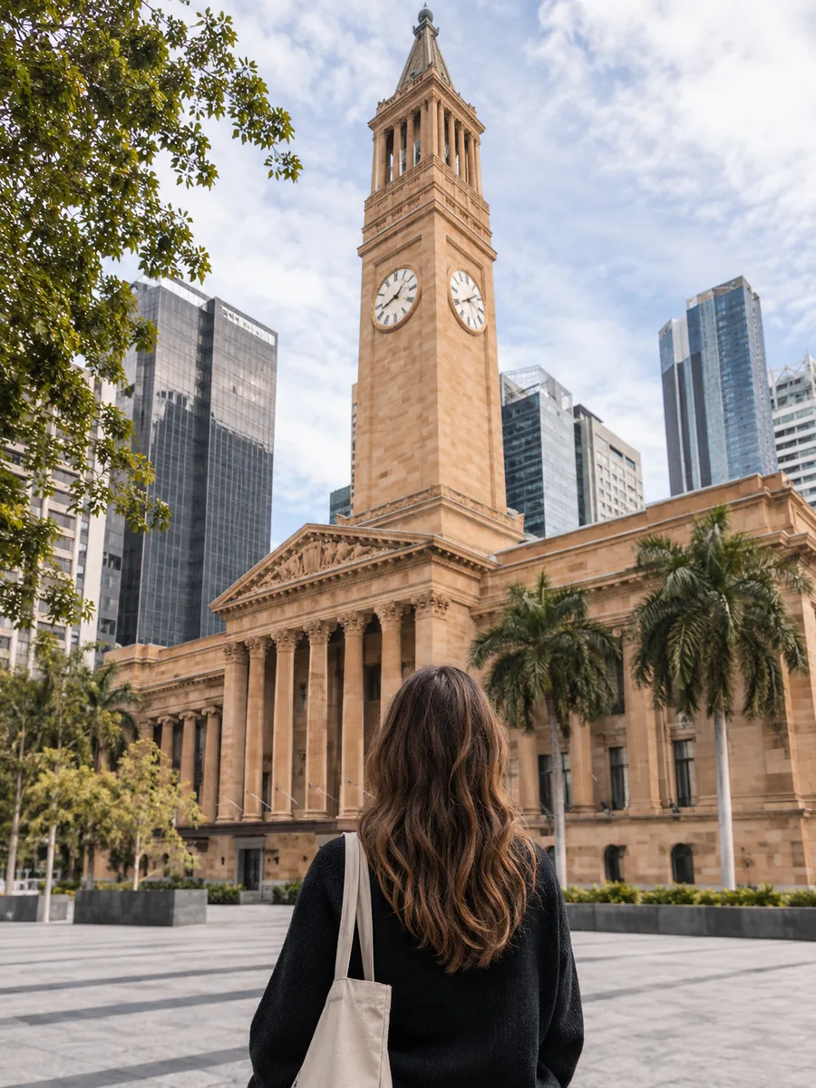 Blick auf die Brisbane City Hall